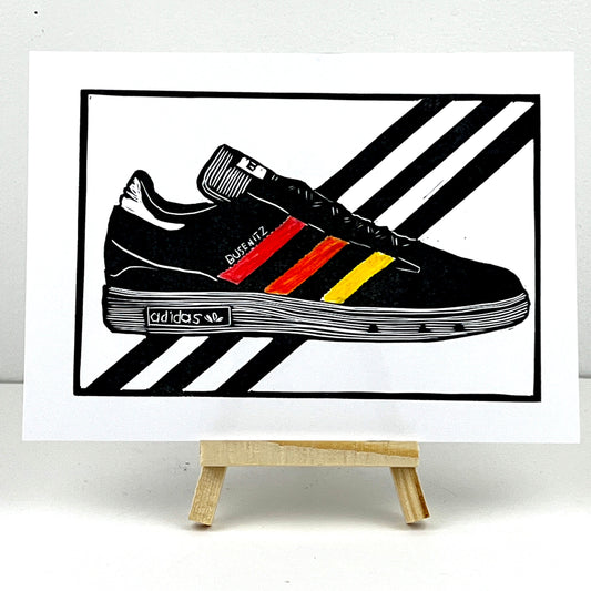 Adidas Busenitz Sneakers - Red Orange Yellow - Arts & Crafts