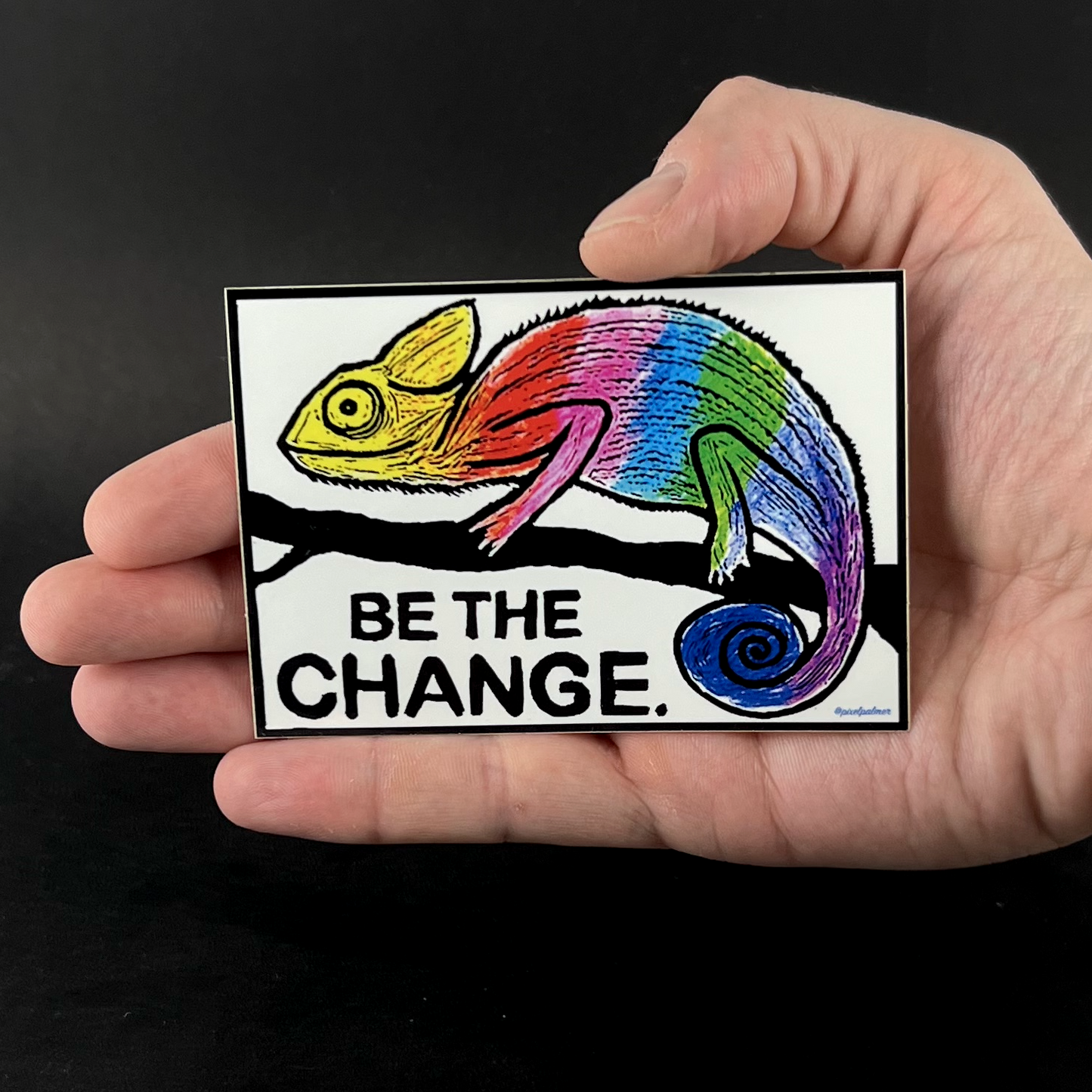 Be The Change - sticker - Arts & Crafts