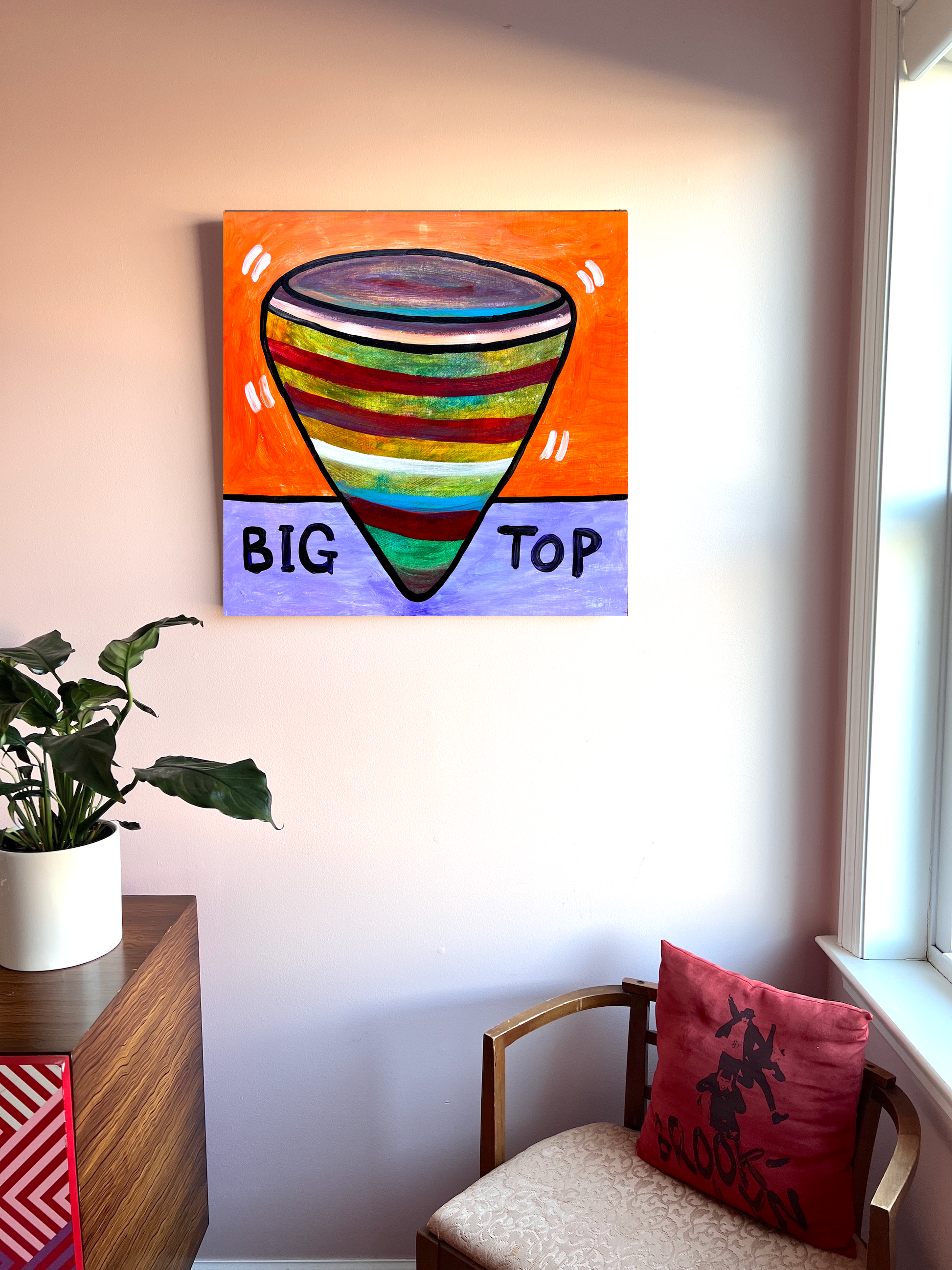 Big Top - 24x24’’ original painting on wood panel 2025 - Arts & Crafts