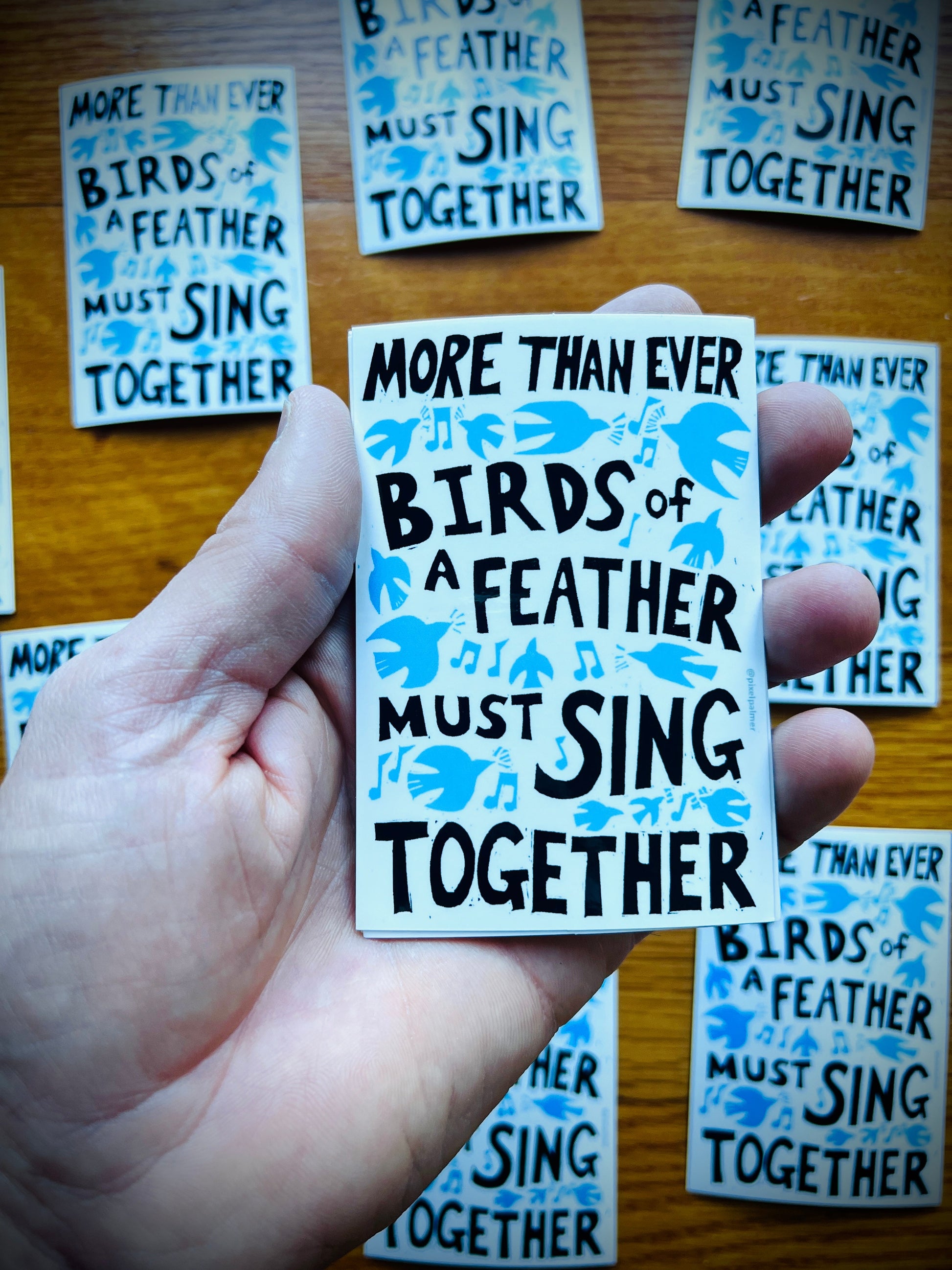 BIRDS OF A FEATHER - Screen Print & Sticker - Arts & Crafts