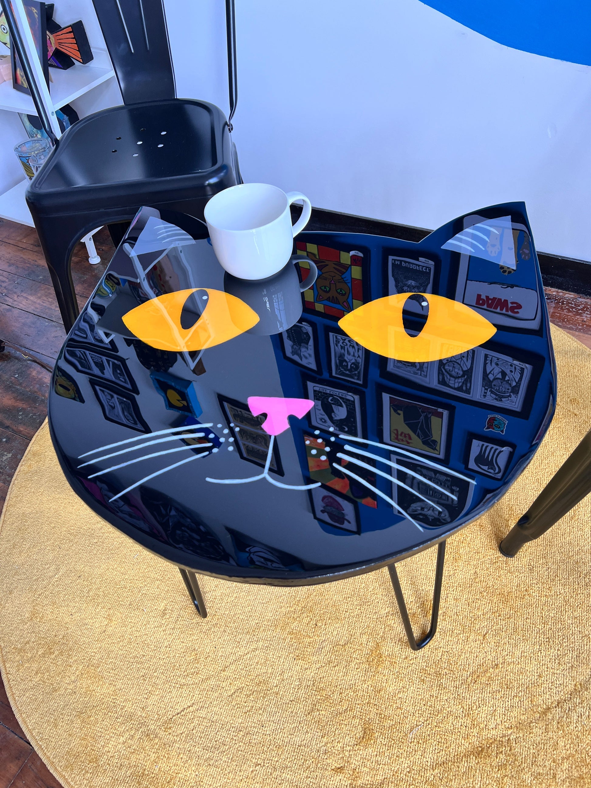 Black Cat: Coffee Table: 24’’x24’’ with 16’’ legs - Furniture