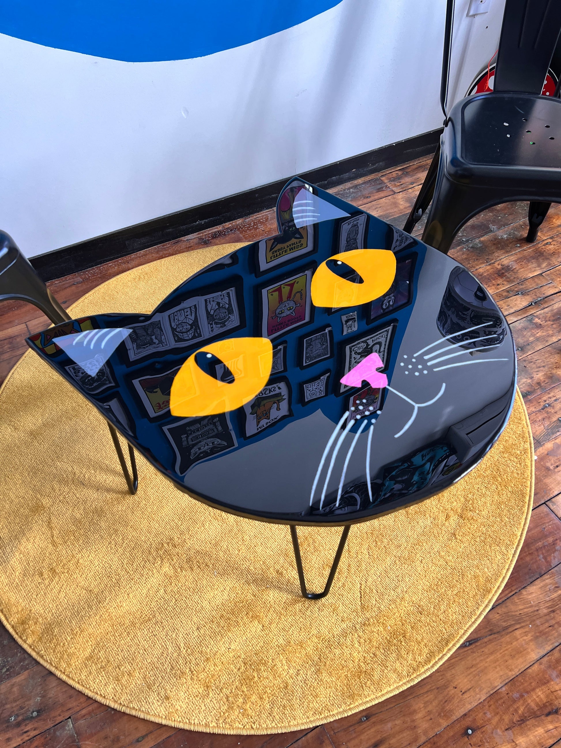 Black Cat: Coffee Table: 24’’x24’’ with 16’’ legs - Furniture