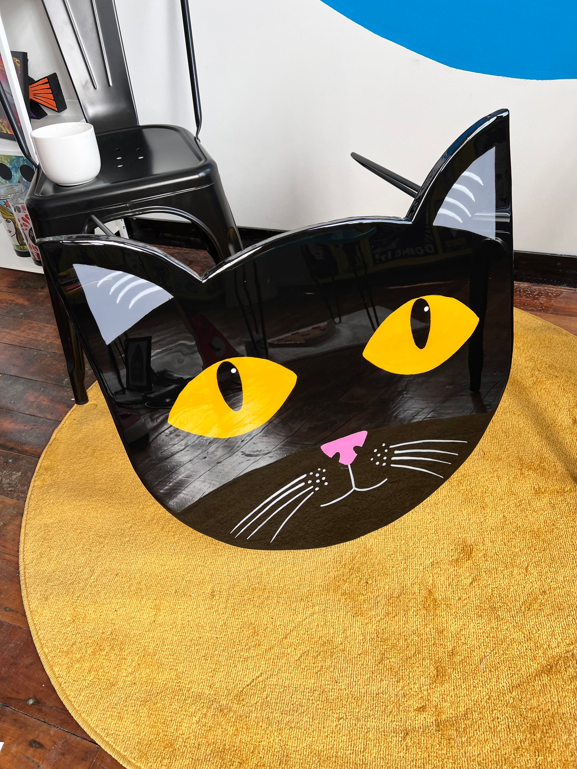 Black Cat: Coffee Table: 24’’x24’’ with 16’’ legs - Furniture