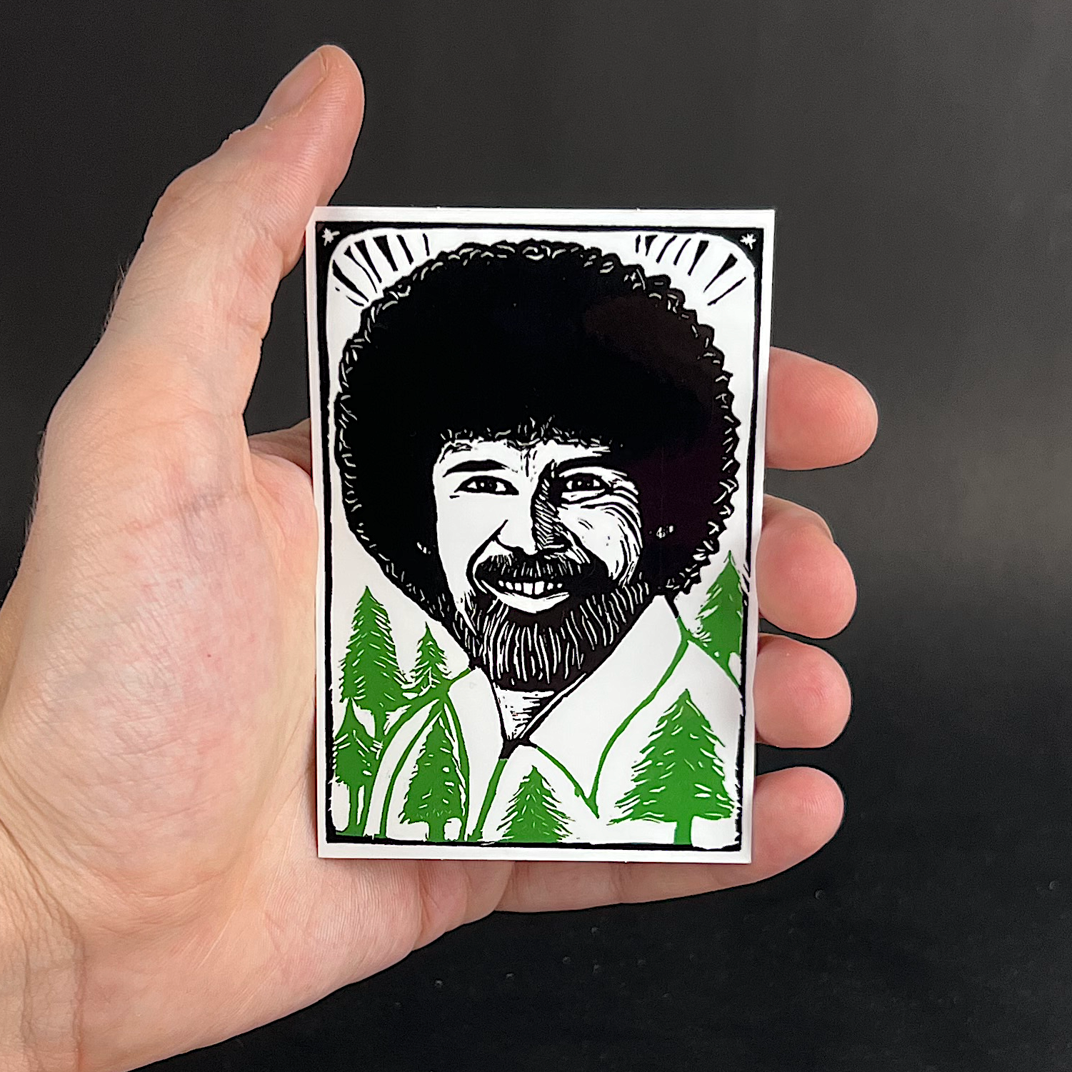 Bob Ross- sticker - Arts & Crafts