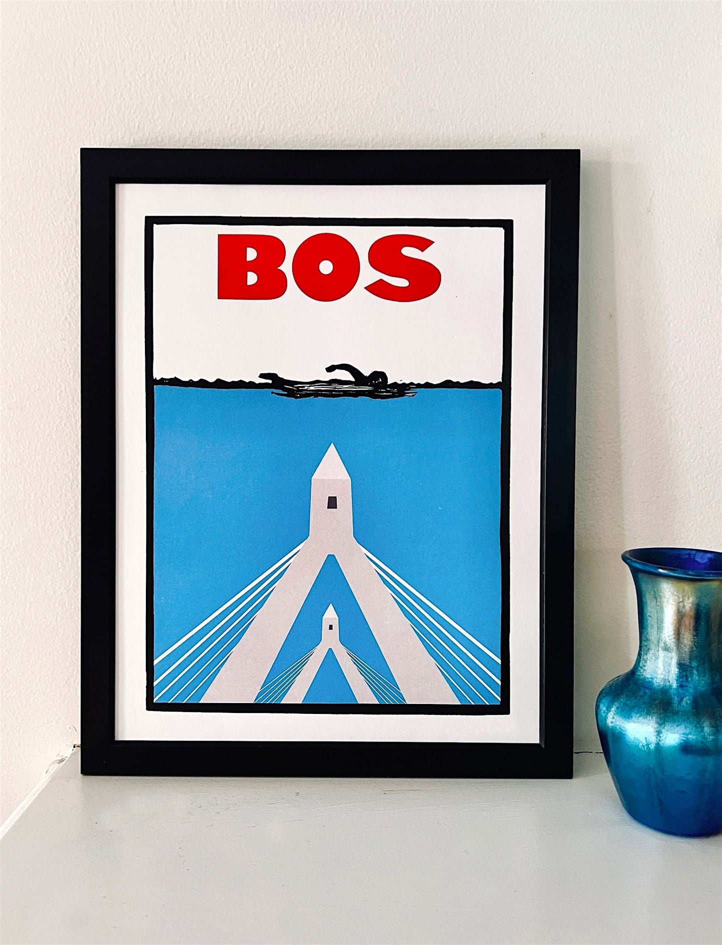 BOS ZAKIM BRIDGE - JAWS (8.5 x 11’’) color print - Arts & Crafts