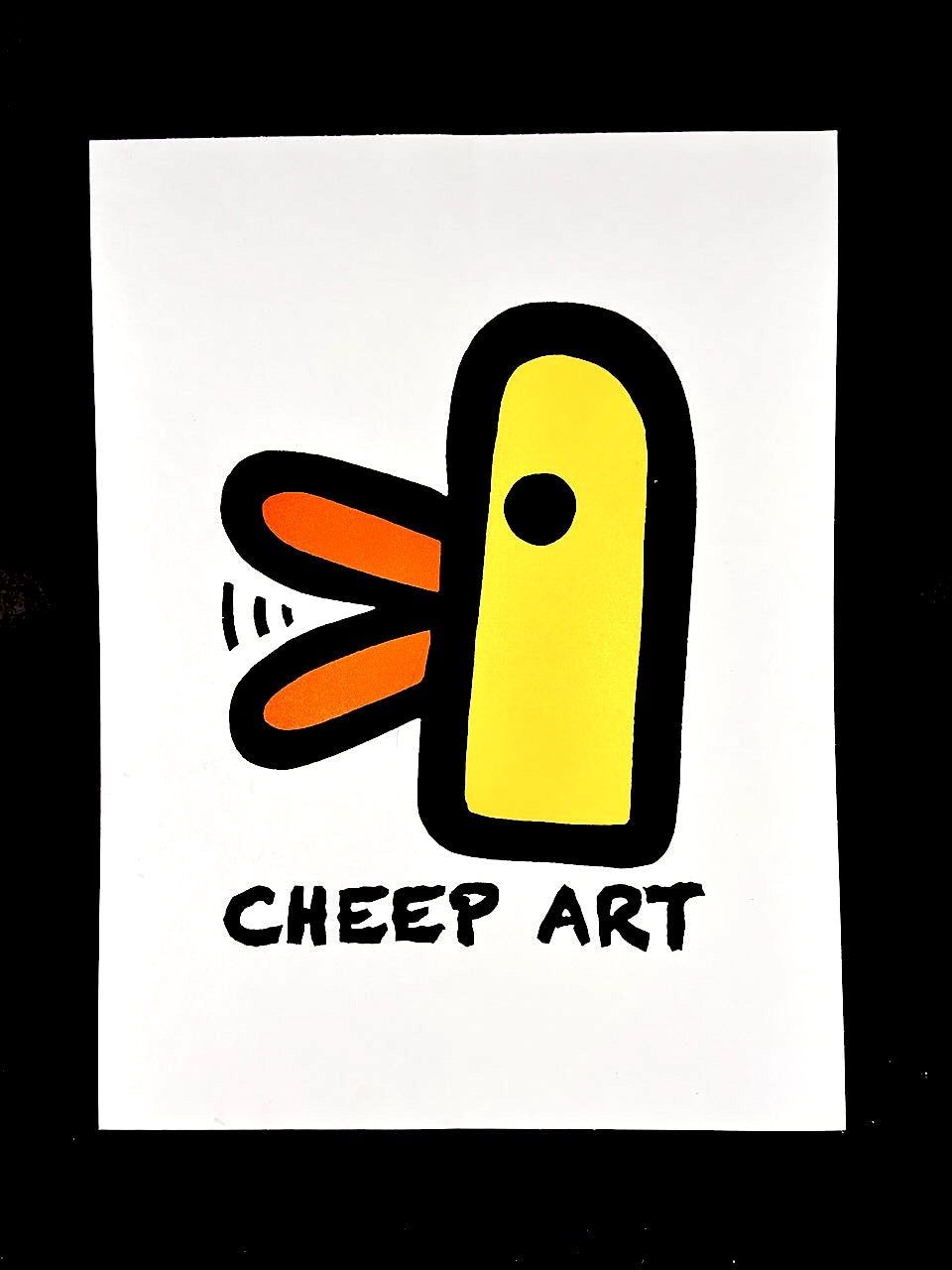 Cheep Art - Screen Print - Arts & Crafts