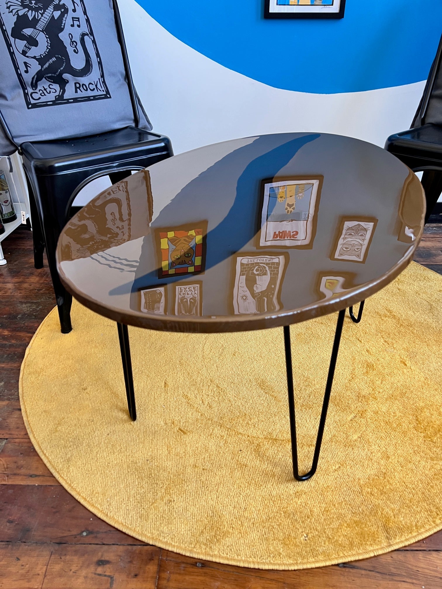 Coffee Bean: Coffee Table: 24 x 36’’ with 16’’ legs - Furniture