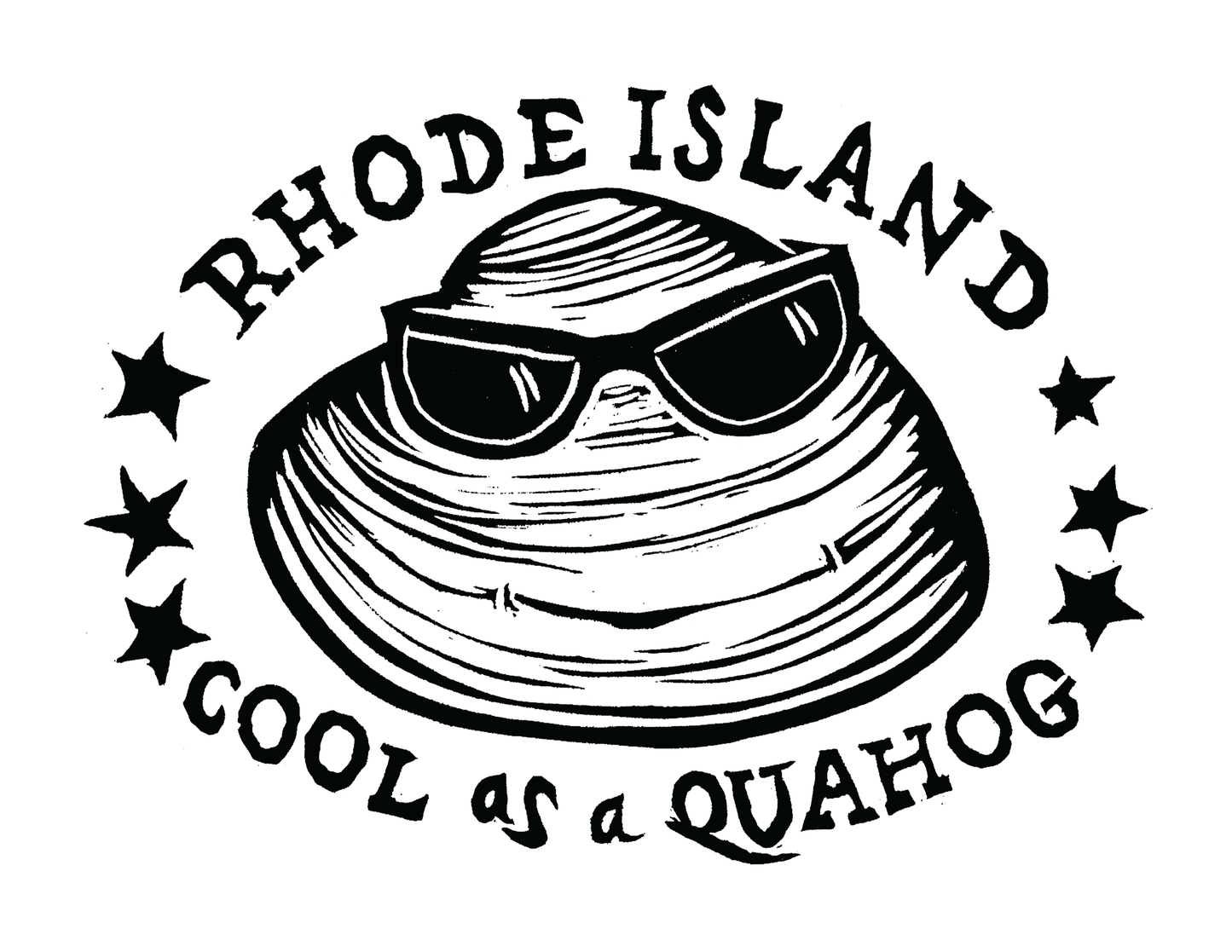 Cool as a Quahog / Rhode Island (8.5 x 11’’) color print - Arts & Crafts