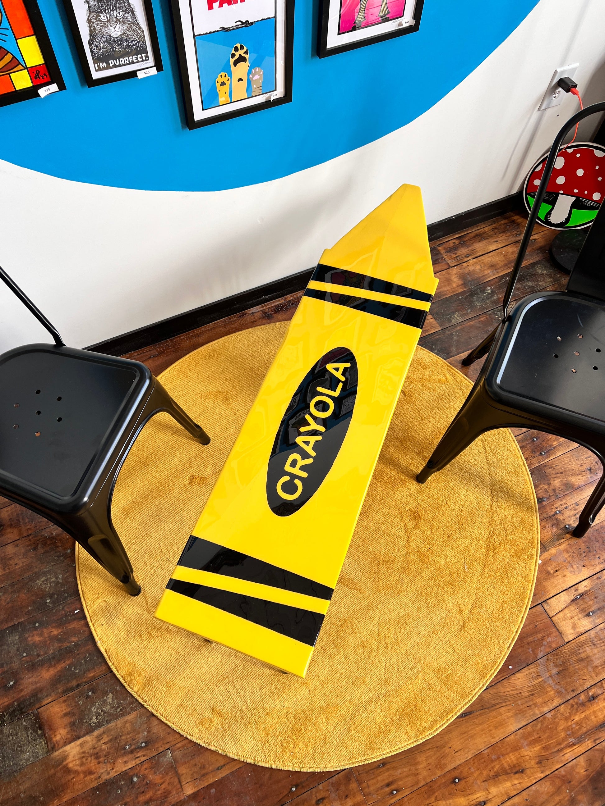 Crayola Crayon: Coffee Table: 12x48’’ with 16’’ legs - Furniture