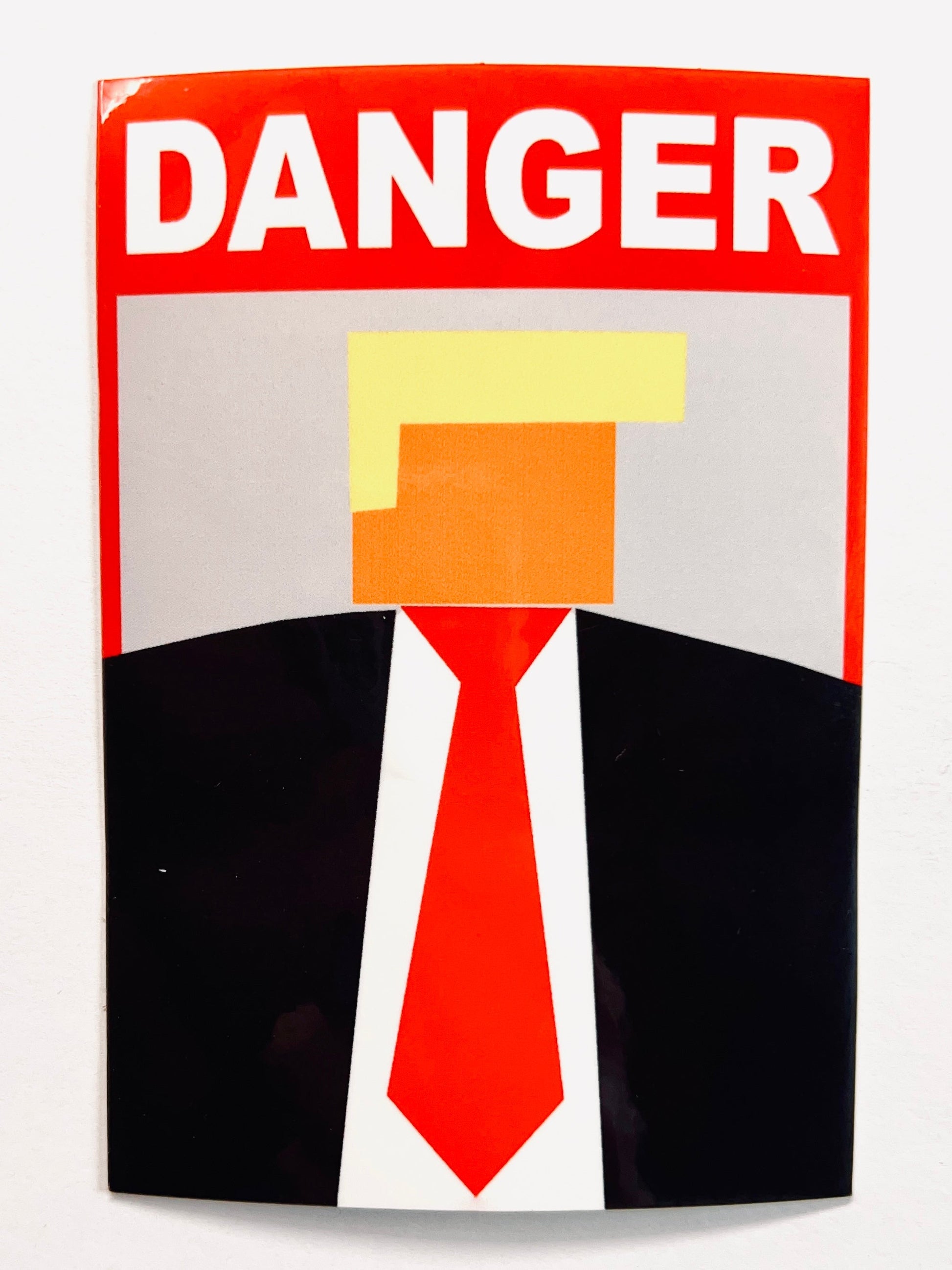 DANGER / ANGER - The 1st FOTUS (Felon of The United States) glossy sticker 4’’ x 2.75 - Arts & Crafts