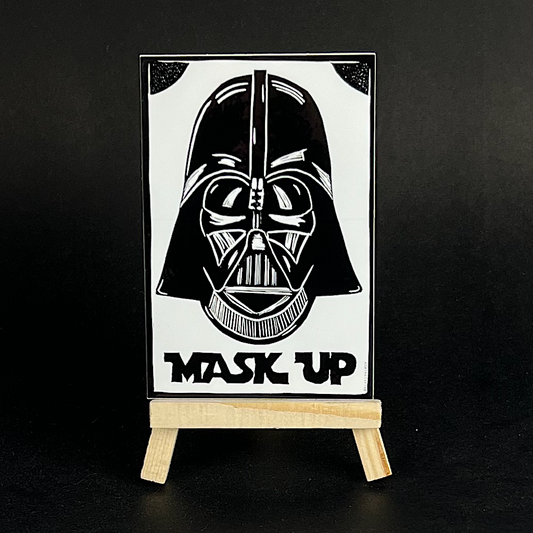 Darth Vader (Mask Up) - sticker - Arts & Crafts