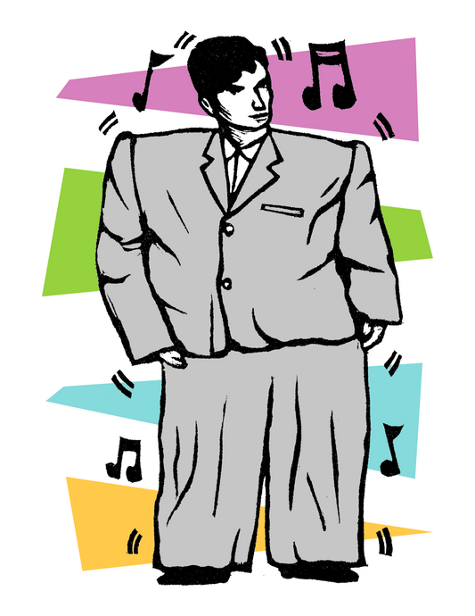 David Byrne Big Suit Talking Heads (8.5 x 11’’) color print - Arts & Crafts