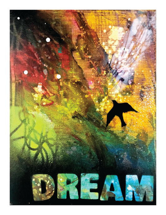 DREAM Fly and Soar (8.5 x 11’’) print from painting - Arts & Crafts
