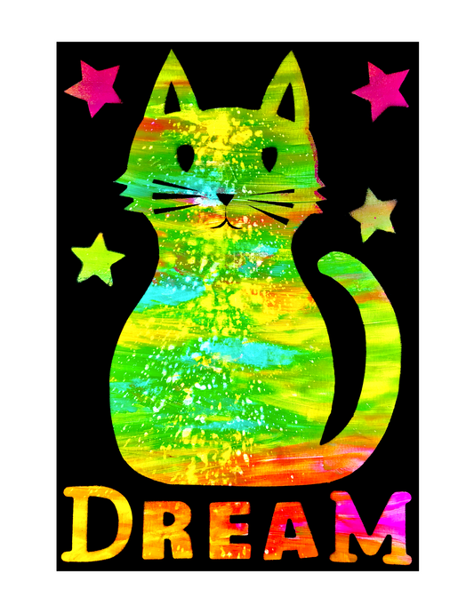 Dream Kitty (8.5 x 11’’) color print - Arts & Crafts