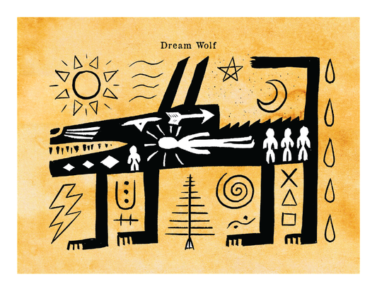 Dream Wolf - Mythical Monster (8.5 x 11’’) color print - Prints