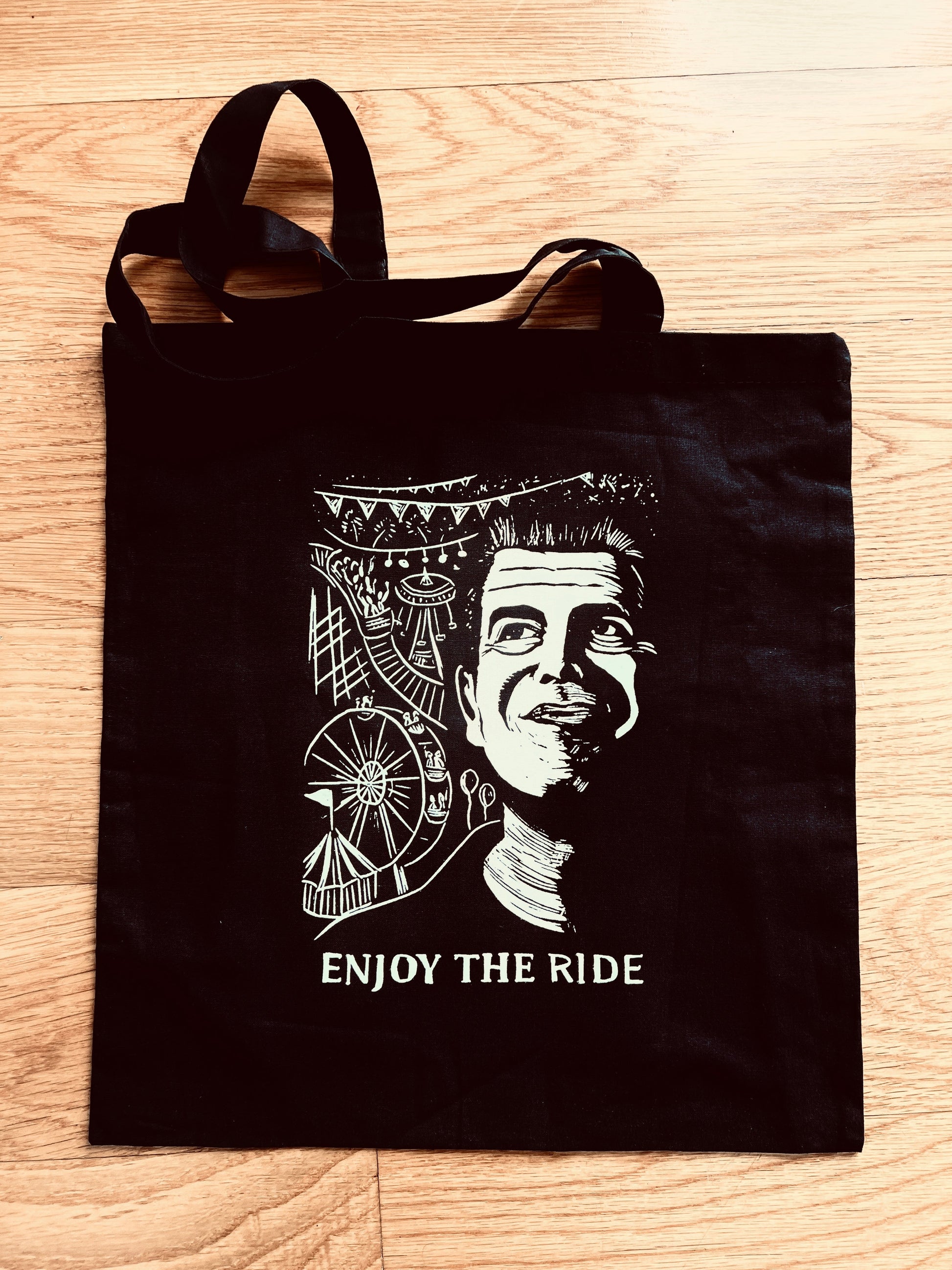 ENJOY THE RIDE - Anthony Bourdain - Cotton Tote - chef cooking kitchen - Tote Bag