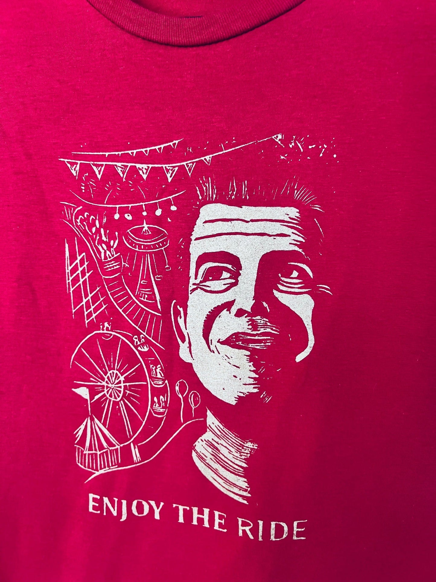 Enjoy the Ride! Anthony Bourdain - screen print T-shirt Unisex Softstyle all cotton - Apparel