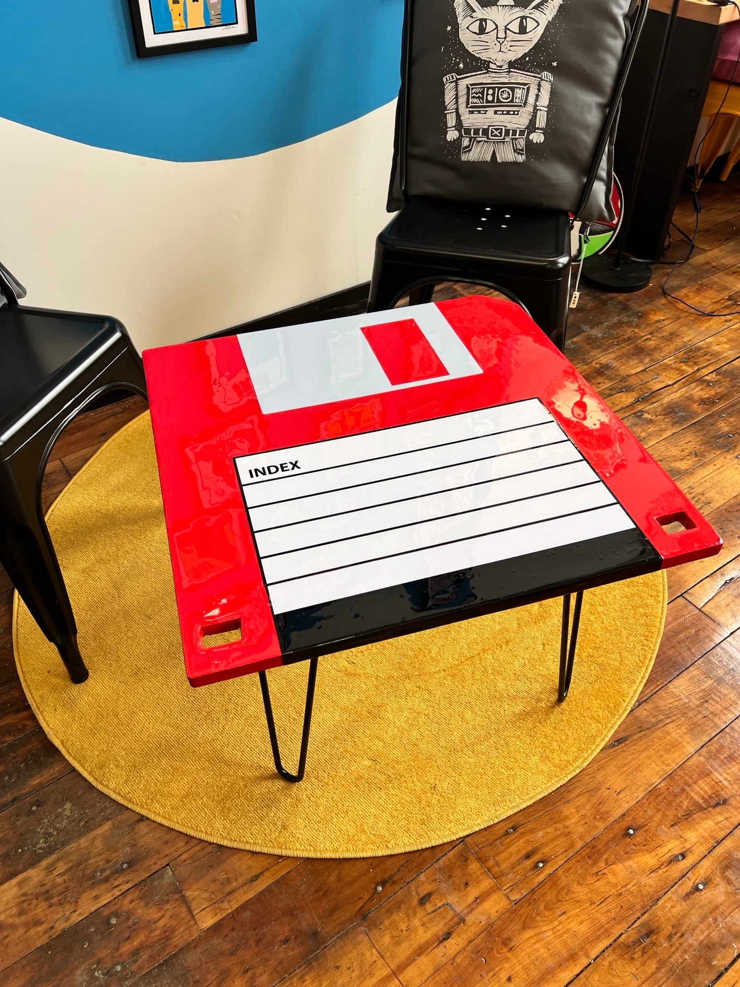 Floppy Disk: Coffee Table: 24x24’’ with 16’’ legs - Furniture