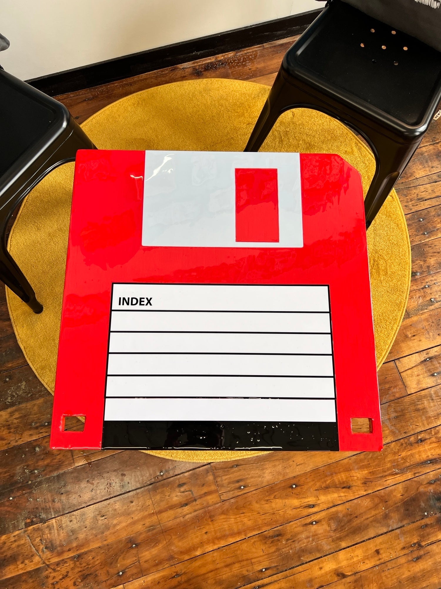 Floppy Disk: Coffee Table: 24x24’’ with 16’’ legs - Furniture