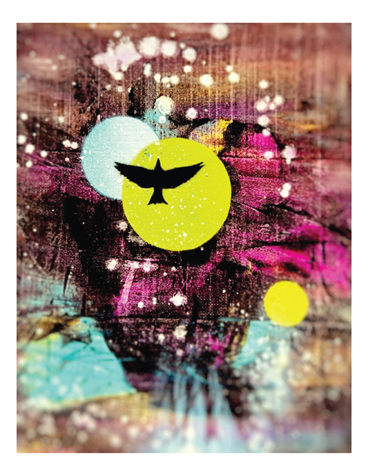 Flying in Circles 2 / Bird (8.5 x 11’’) color print - Arts & Crafts