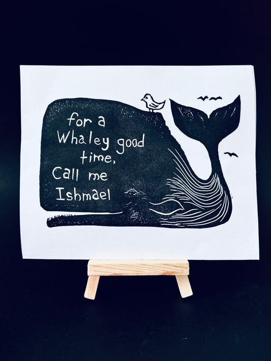 For a Whaley good time call me Ishmael ~ Moby Dick Whale - Arts & Crafts