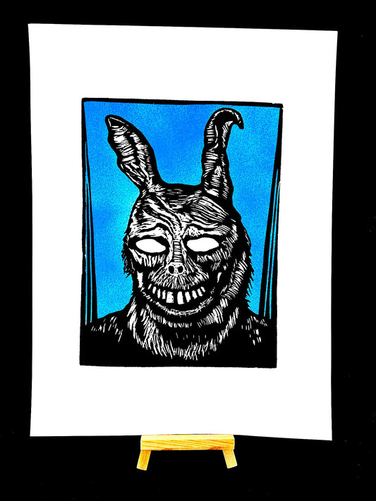 Frank from Donnie Darko - Screen Print - Arts & Crafts