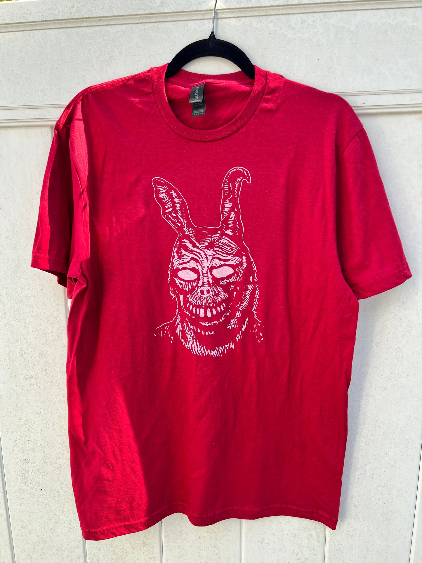 Frank the Rabbit - screen print t-shirt MEDIUM Men’s Donnie Darko - Arts & Crafts