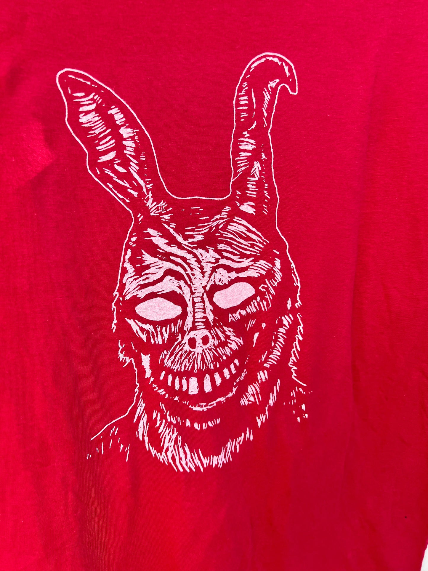 Frank the Rabbit - screen print t-shirt MEDIUM Men’s Donnie Darko - Arts & Crafts