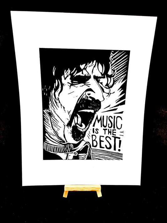 Frank Zappa ’Music is the Best!’ - Screen Print - Arts & Crafts