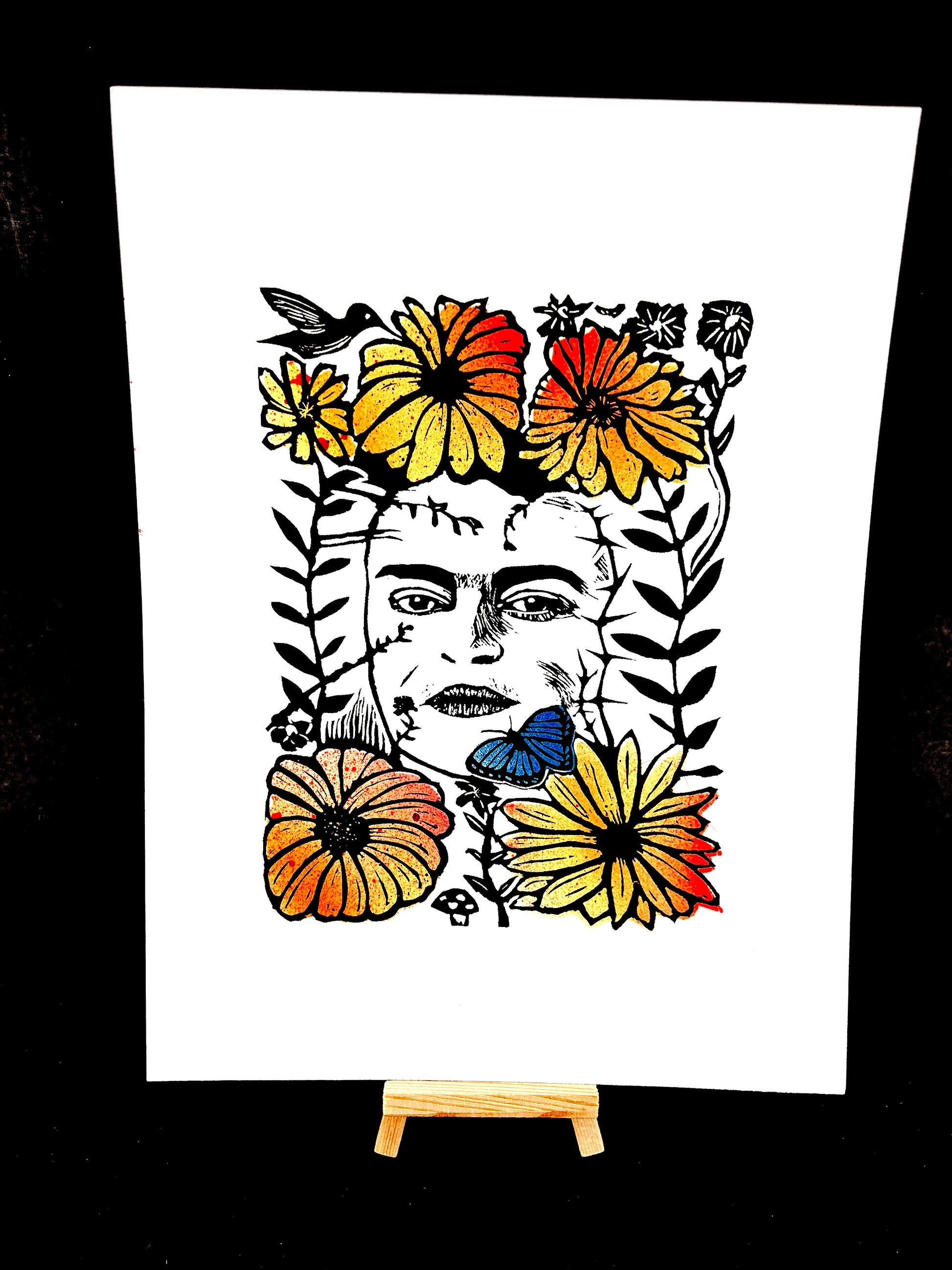 Frida Kahlo - Screen Print - Arts & Crafts