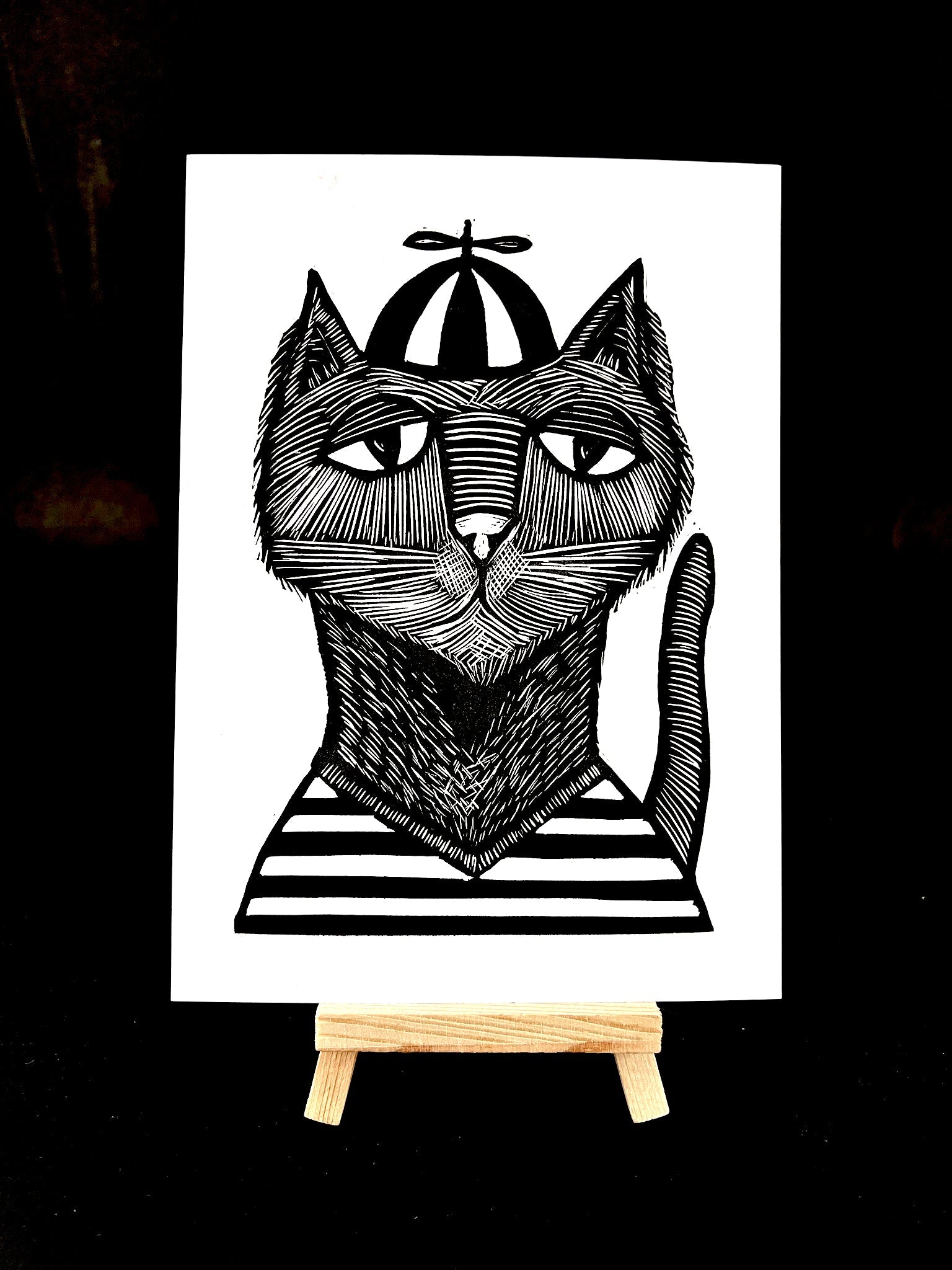Henri Ennui - French Cat - Arts & Crafts