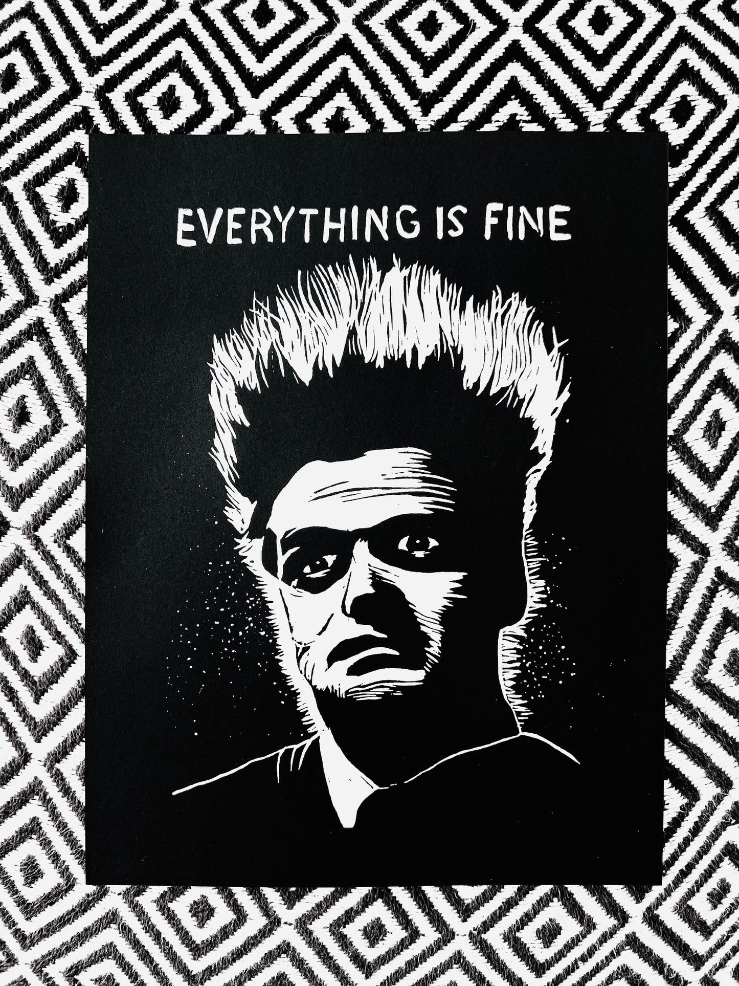 Henry from David Lynch’s ERASERHEAD ’Everything is Fine’ 8.5x11’’ screenprint film - Prints