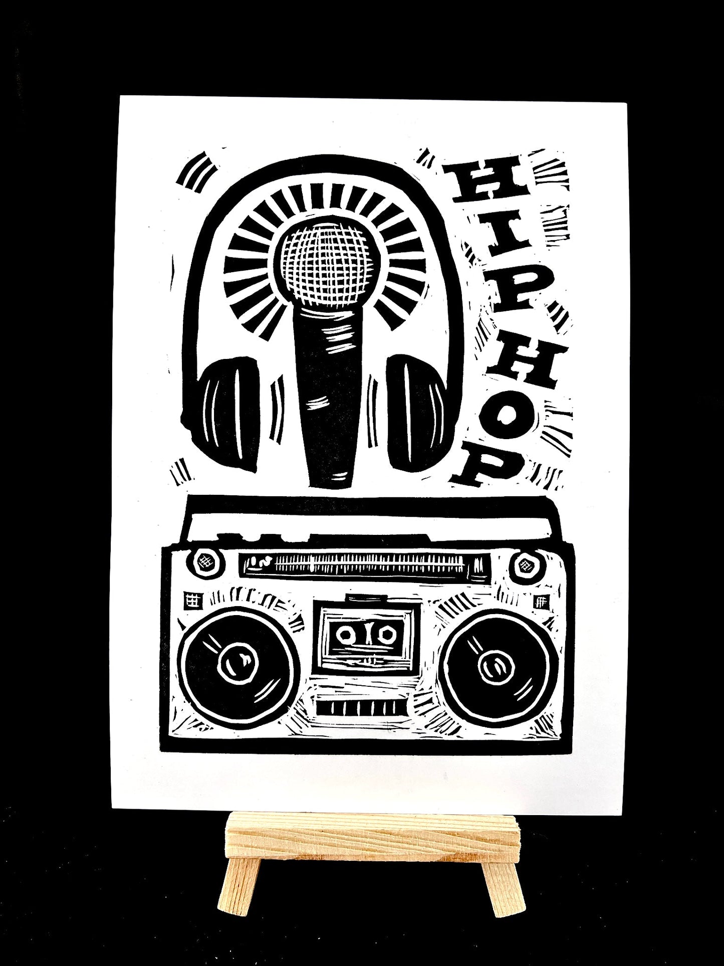 HIP HOP - Boombox Mic Headphones - Arts & Crafts