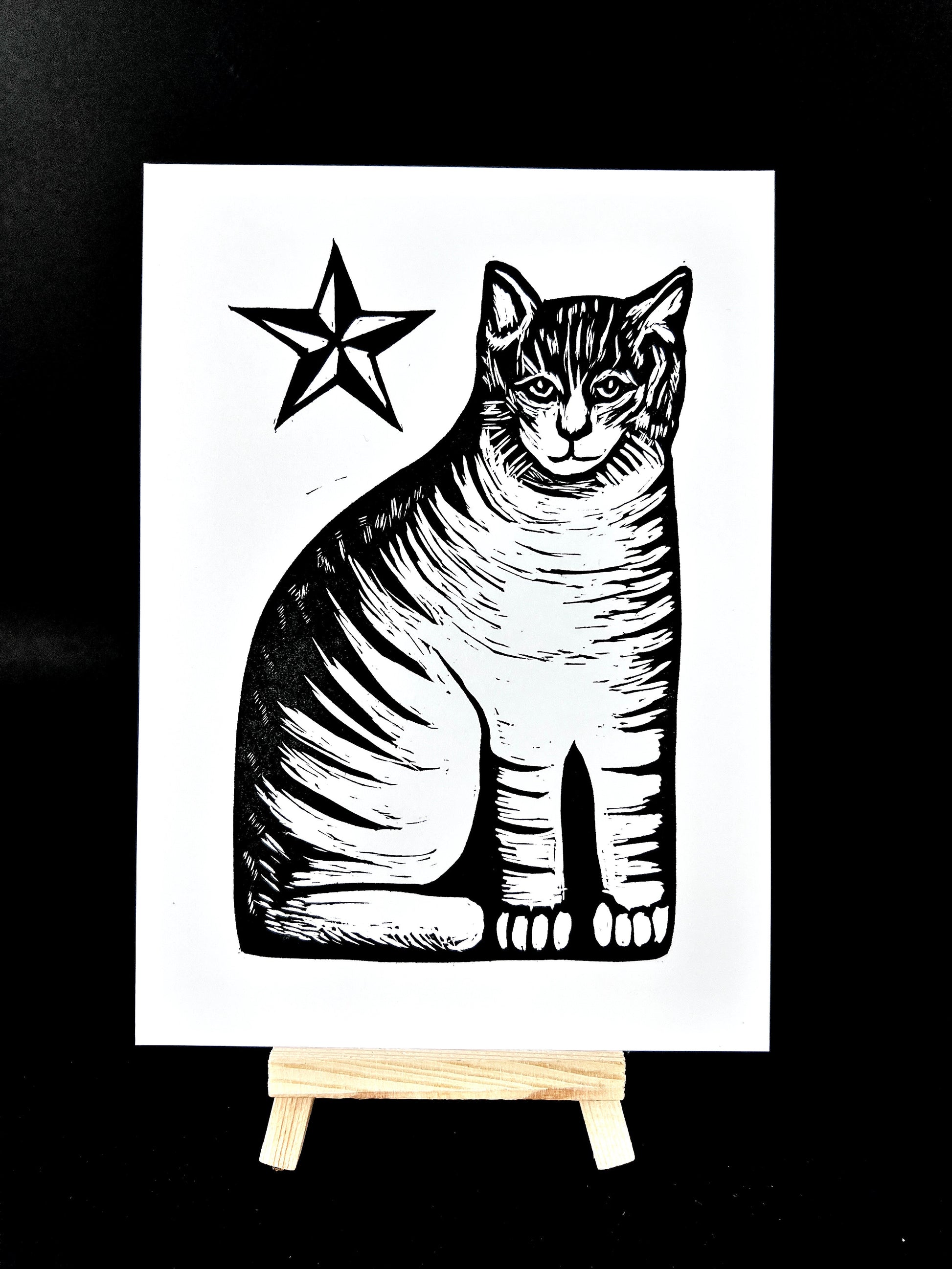 Ithaca Kitty - Vintage Tabby Cat - Arts & Crafts