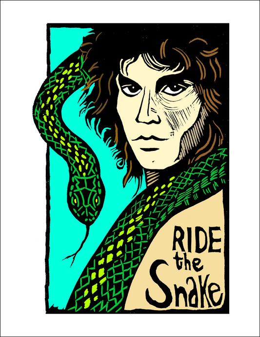 Jim Morrison - Ride the Snake (8.5 x 11’’) color print - Arts & Crafts