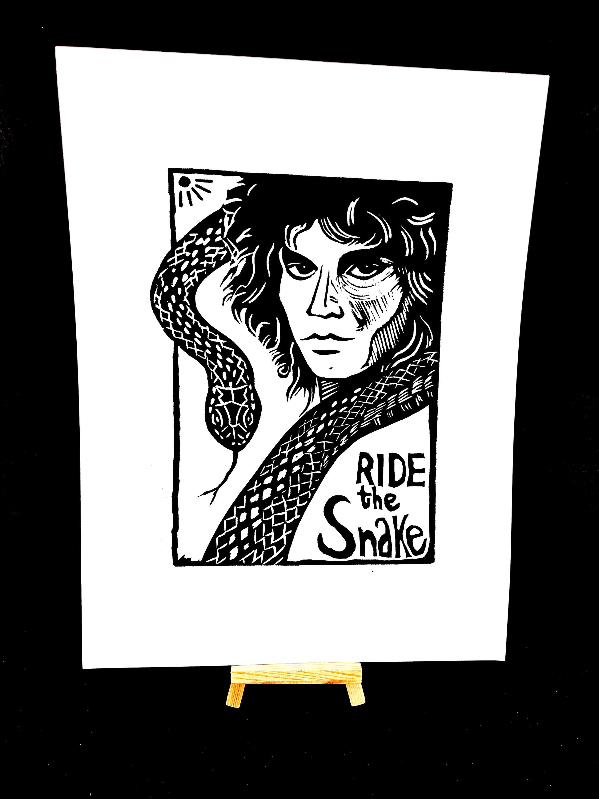 Jim Morrison RIDE THE SNAKE - Screen Print - Arts & Crafts