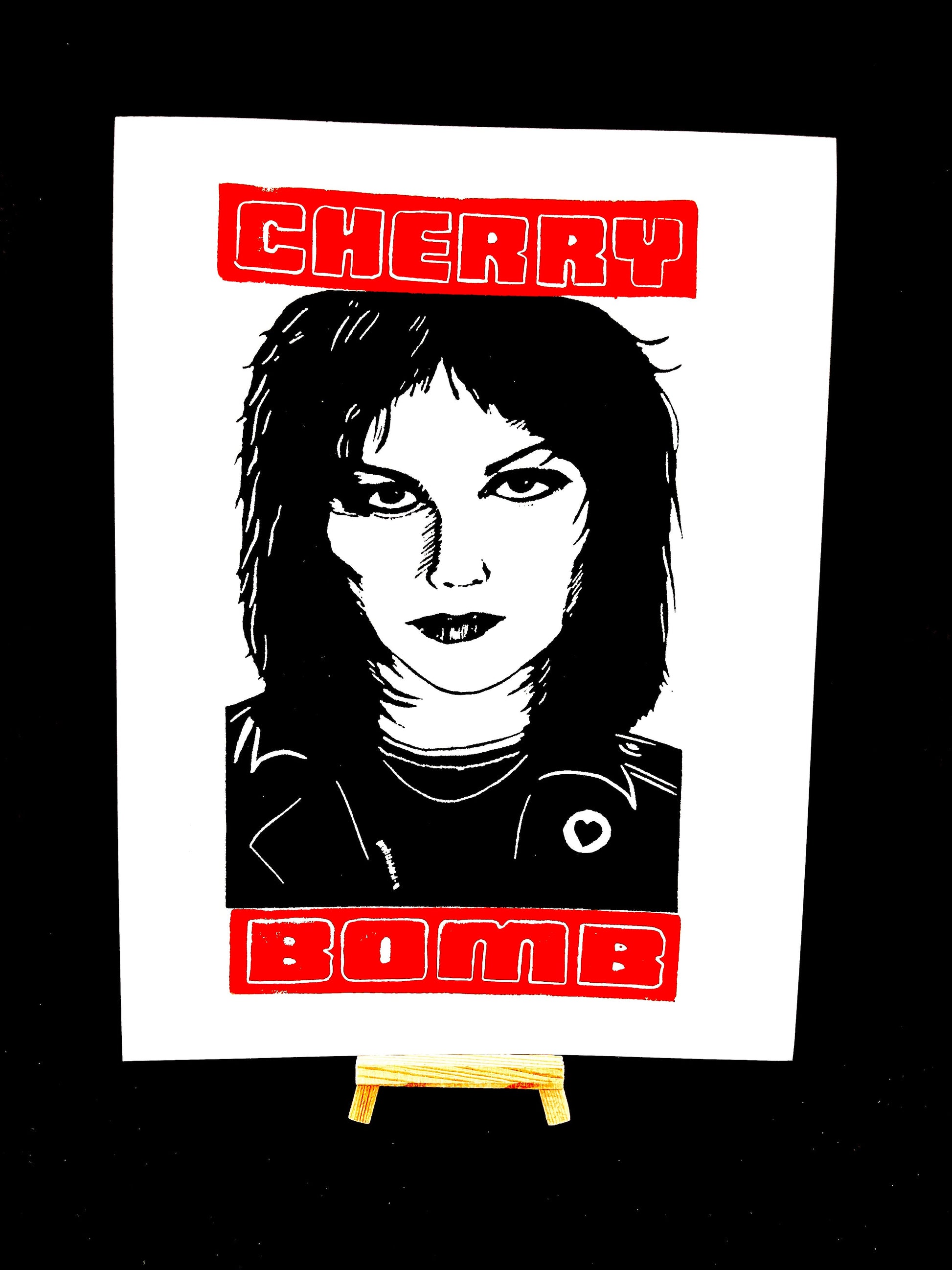 Joan Jett CHERRY BOMB - Screen Print - Arts & Crafts
