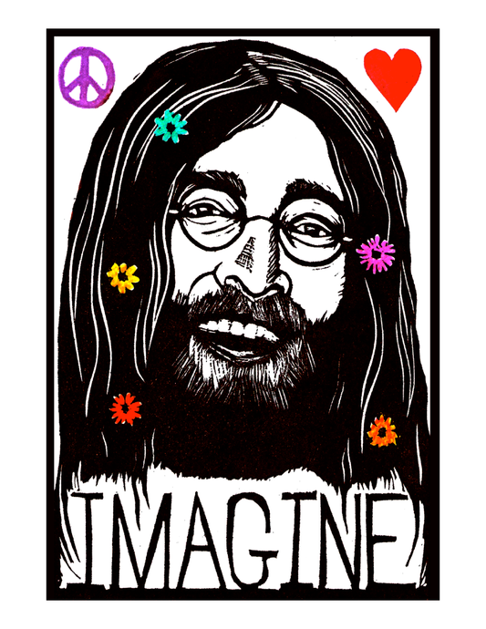 John Lennon IMAGINE (8.5 x 11’’) color print - Arts & Crafts