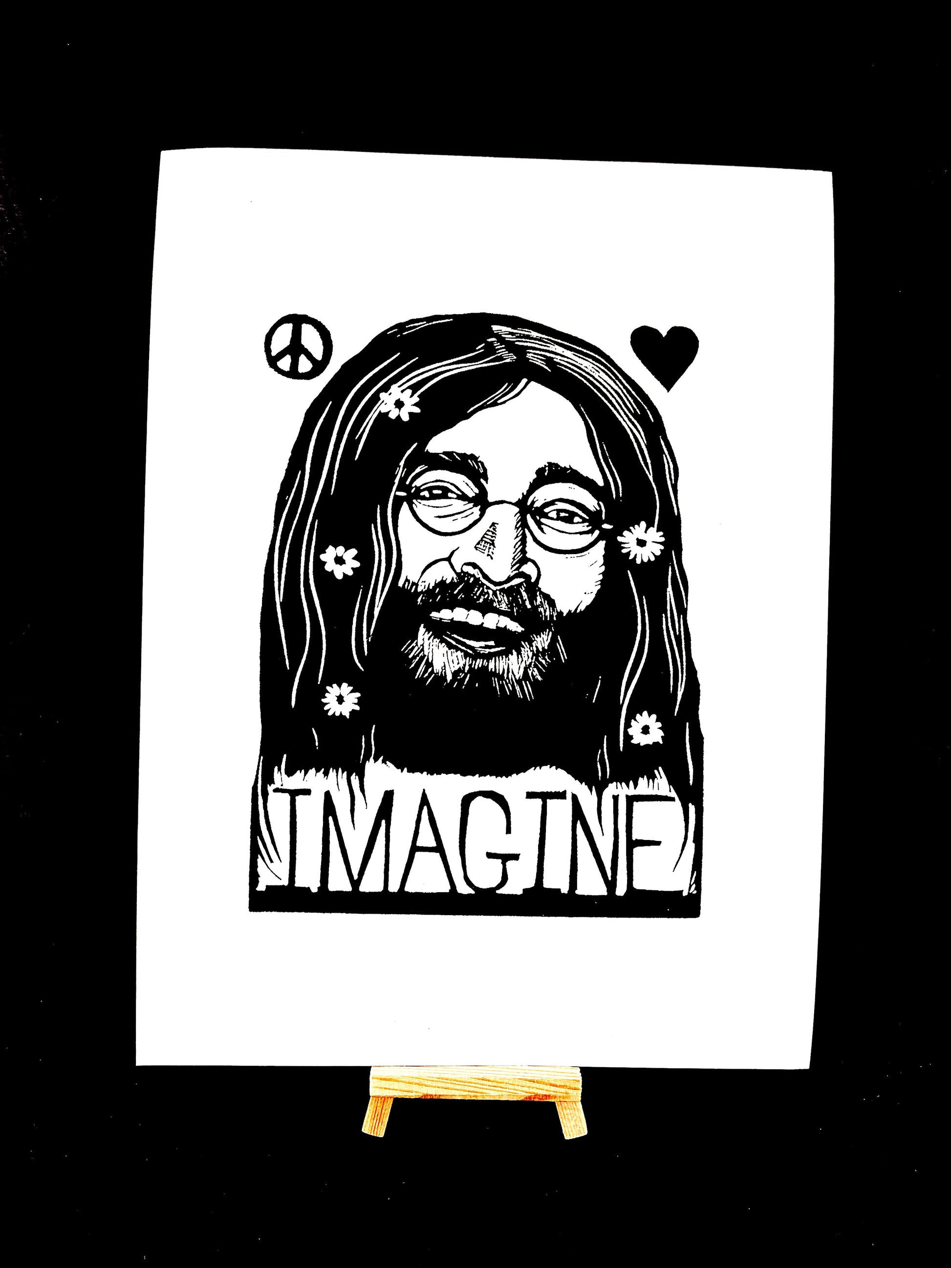 John Lennon IMAGINE - Screen Print - Arts & Crafts