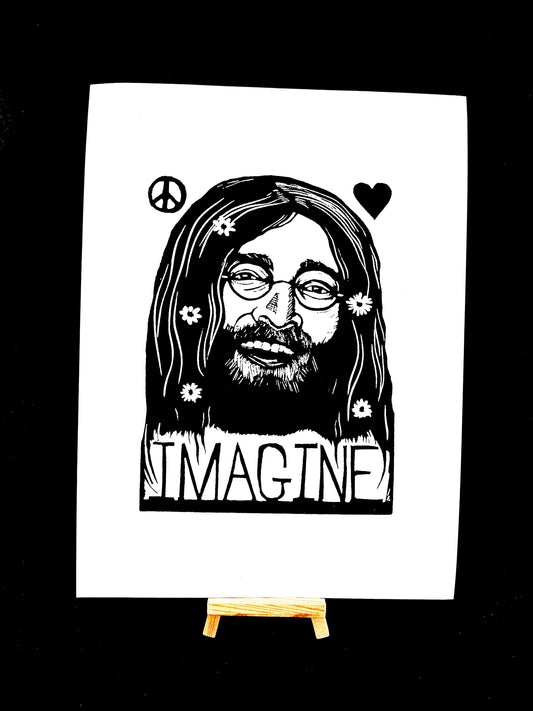 John Lennon IMAGINE - Screen Print - Arts & Crafts