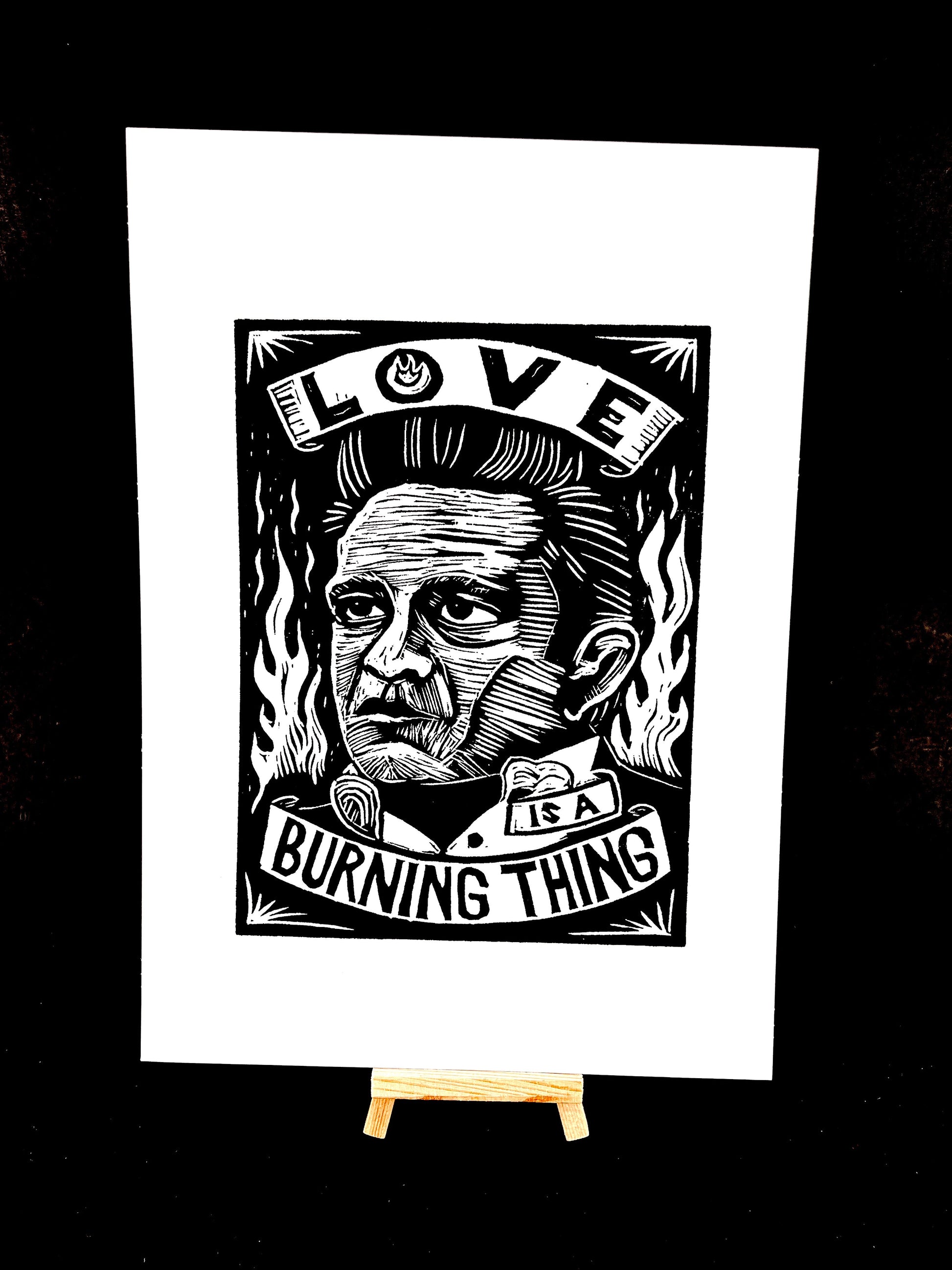 Johnny Cash ’Love is a Burning Thing’ - Screen Print - Arts & Crafts