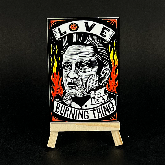 Johnny Cash - sticker - Arts & Crafts