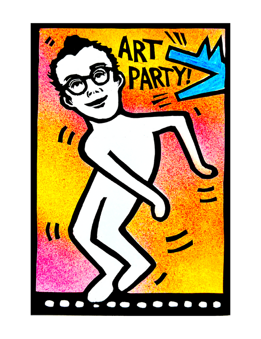 Keith Haring ART PARTY! (8.5 x 11’’) color print - Arts & Crafts