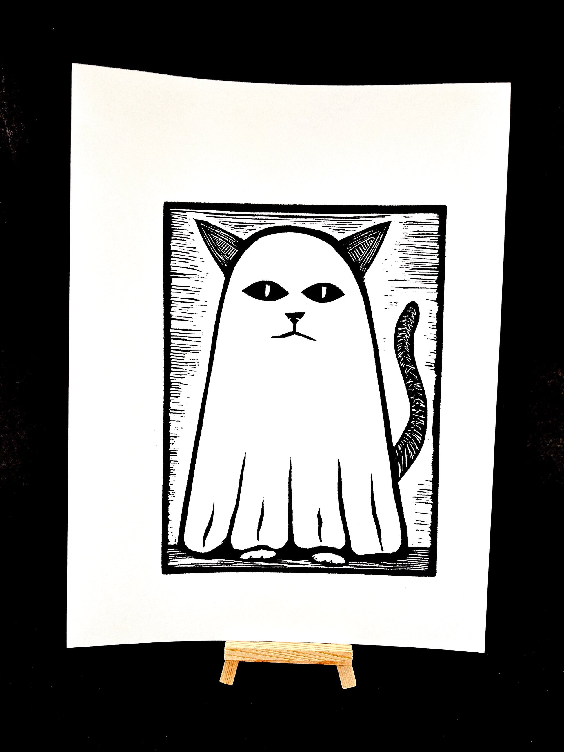 Kitty Boo - Screen Print - Arts & Crafts