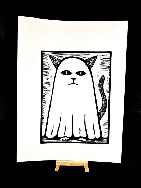 Kitty Boo - Screen Print - Arts & Crafts
