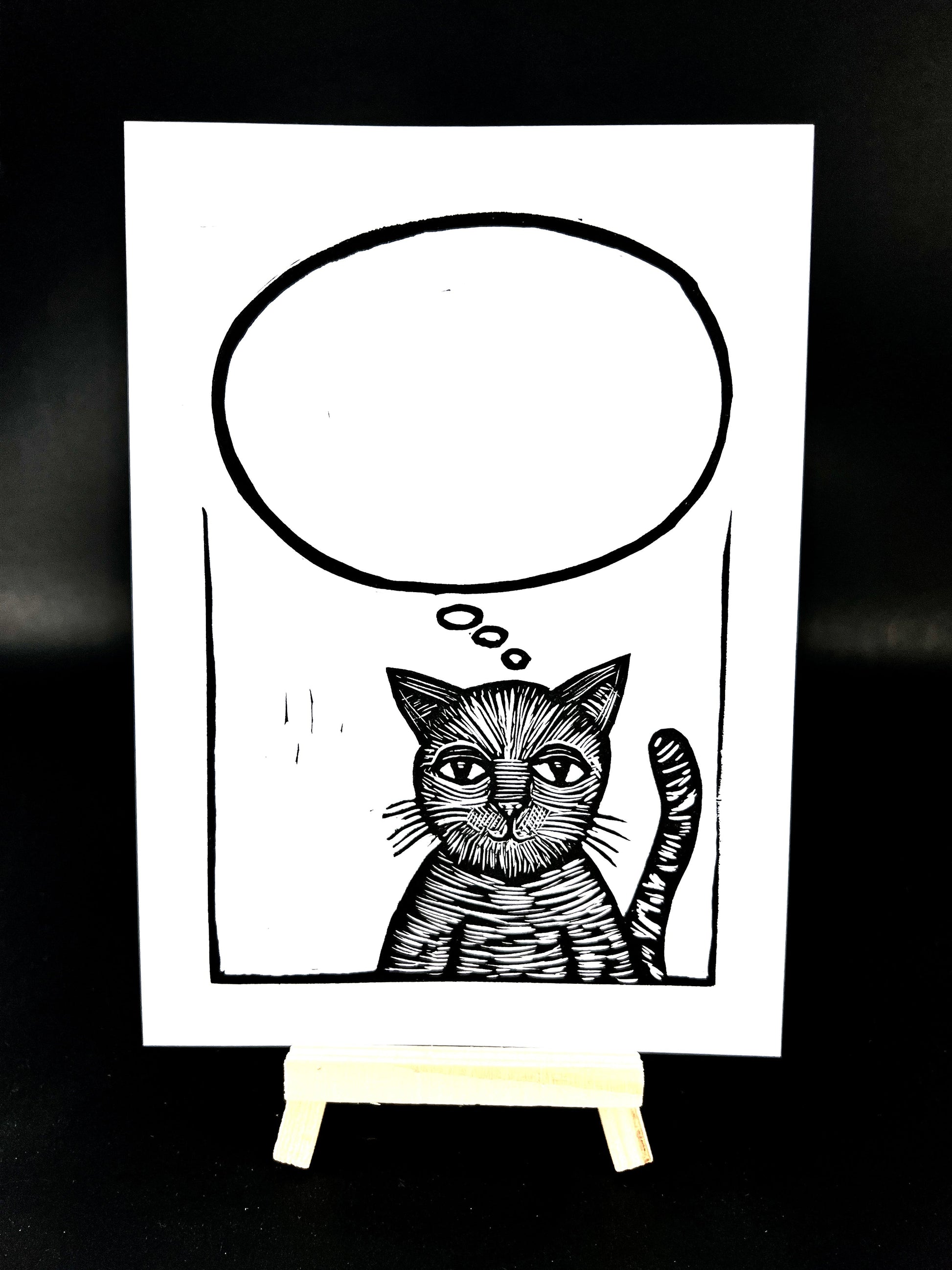 Kitty Thought Bubble notepad Cat - Arts & Crafts