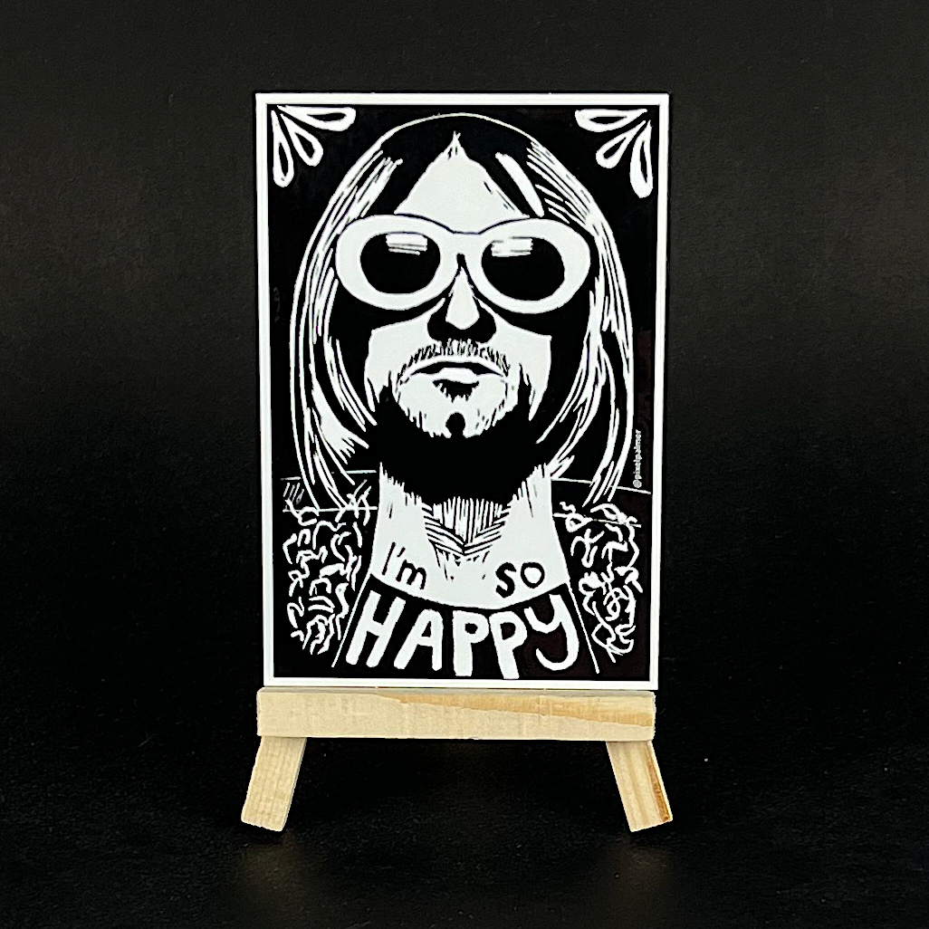 Kurt Cobain - sticker - Arts & Crafts