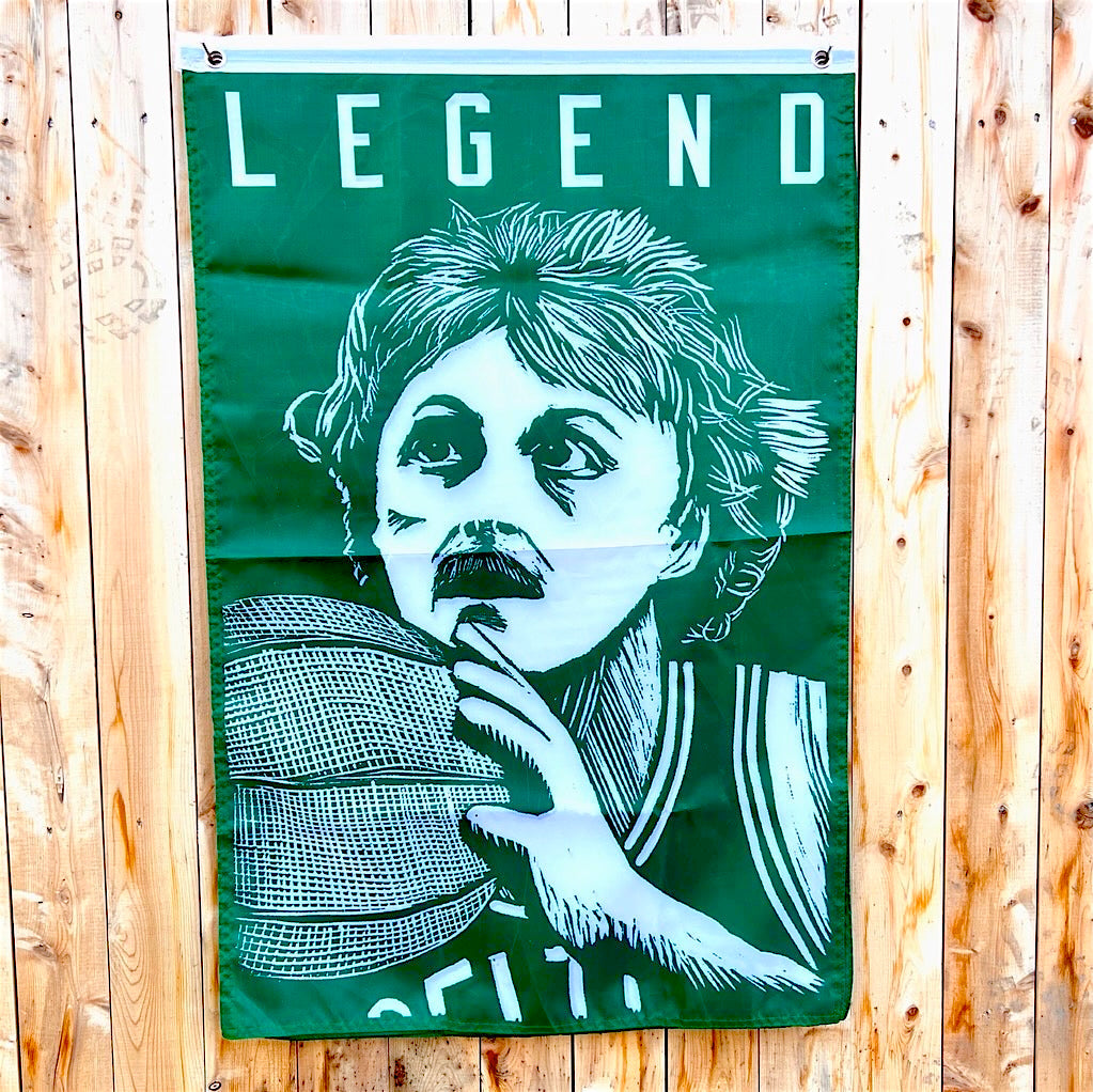 Larry ’LEGEND’ Bird - Boston Celtics 2x3 Feet Flag - Indoor/Outdoor w/ grommets - Arts & Crafts