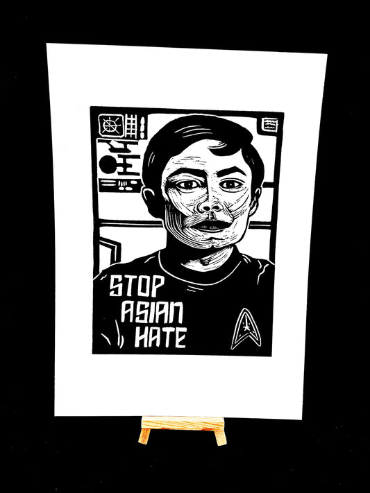 Lieutenant Sulu - George Takei - Star Trek ’Stop Asian Hate’ - Screen Print - Arts & Crafts