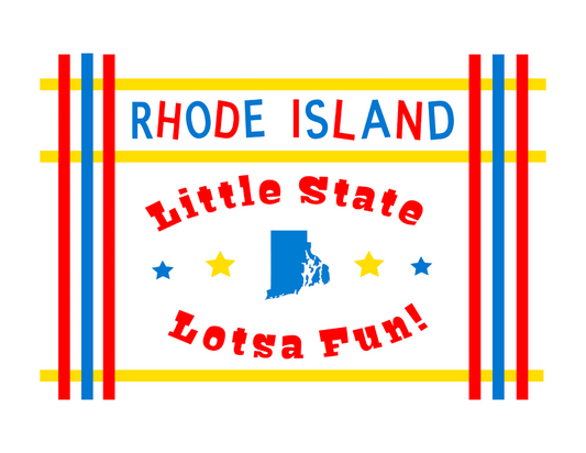 Little State Lotsa Fun! Rocky Point / Rhode Island (8.5 x 11’’) color print - Arts & Crafts